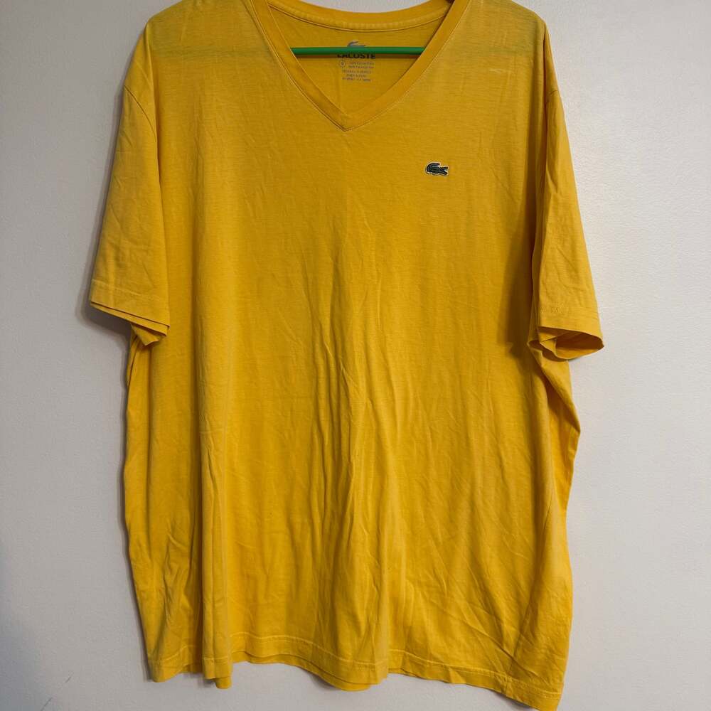 Lacoste Men's Premium Pima Cotton V-Neck‎ T-Shirt